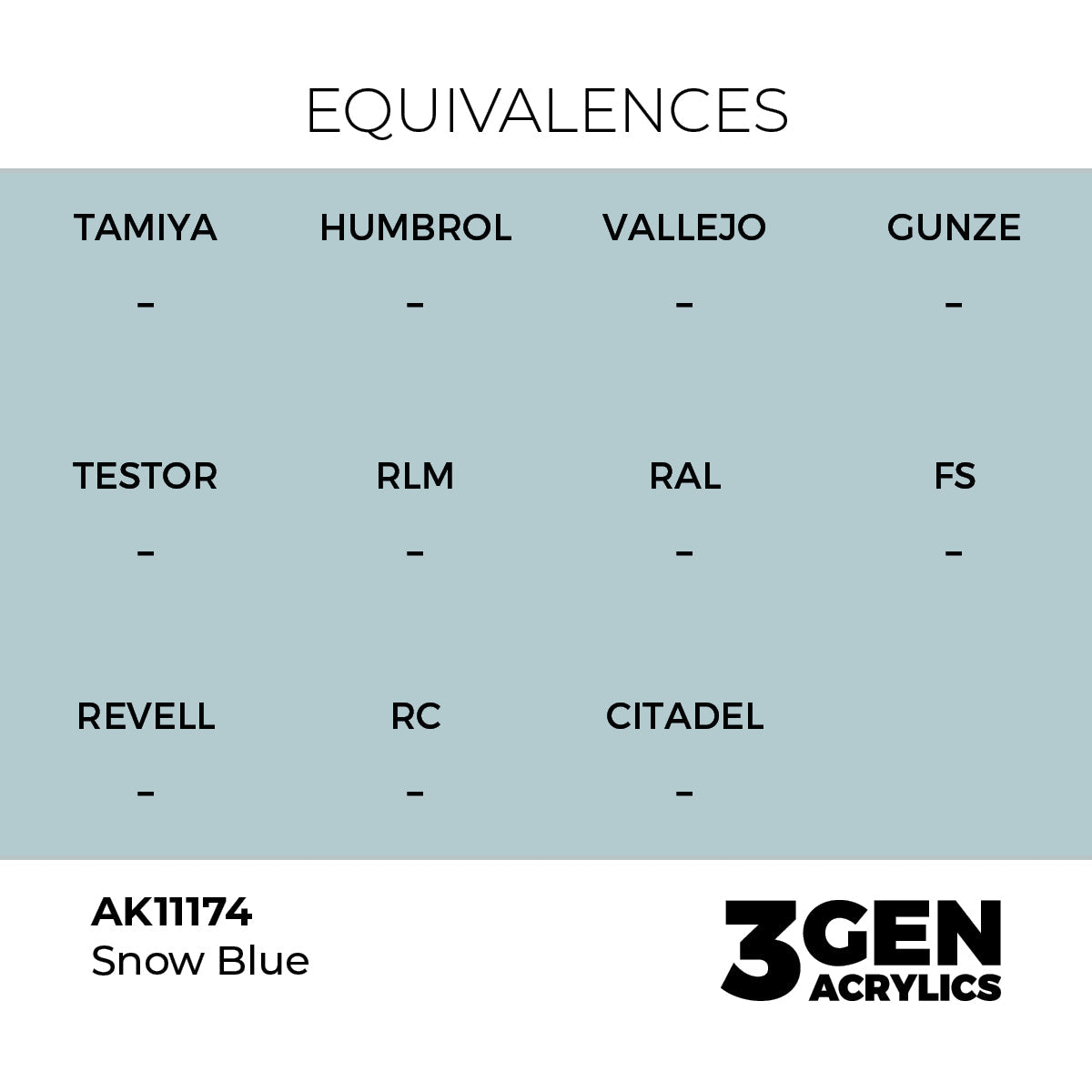 AK Interactive 3GEN Snow Blue 17ml