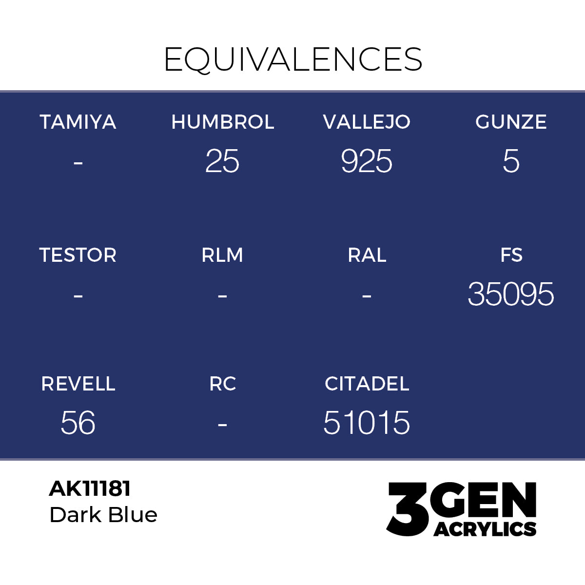 AK Interactive 3GEN Dark Blue 17ml