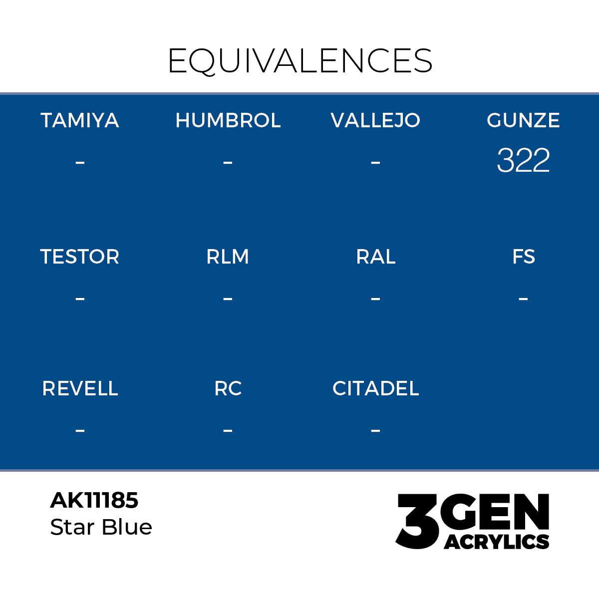 AK Interactive 3GEN Star Blue 17ml