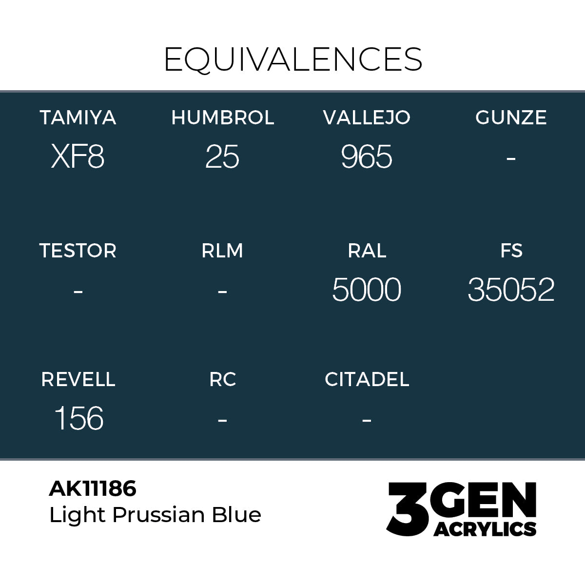 AK Interactive 3GEN Light Prussian Blue 17ml