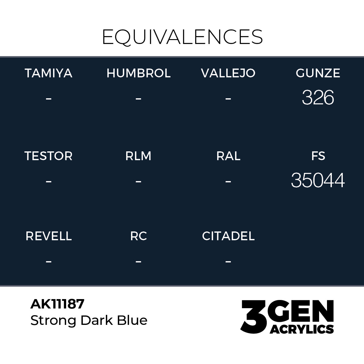 AK Interactive 3GEN Strong  Dark Blue 17ml
