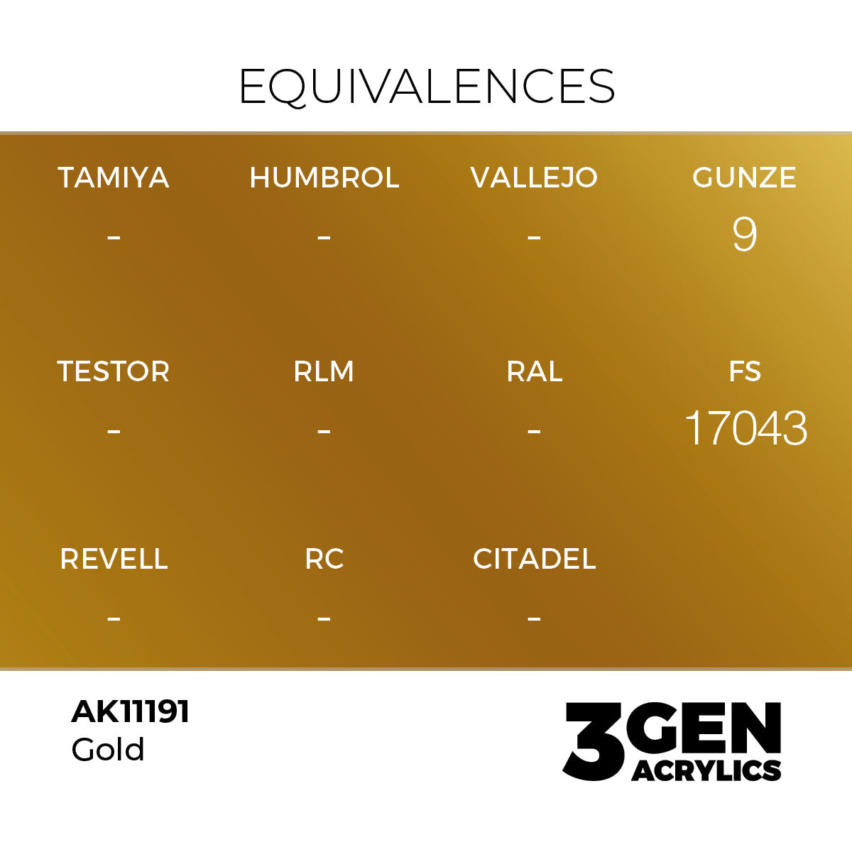 AK Interactive 3GEN Gold 17ml