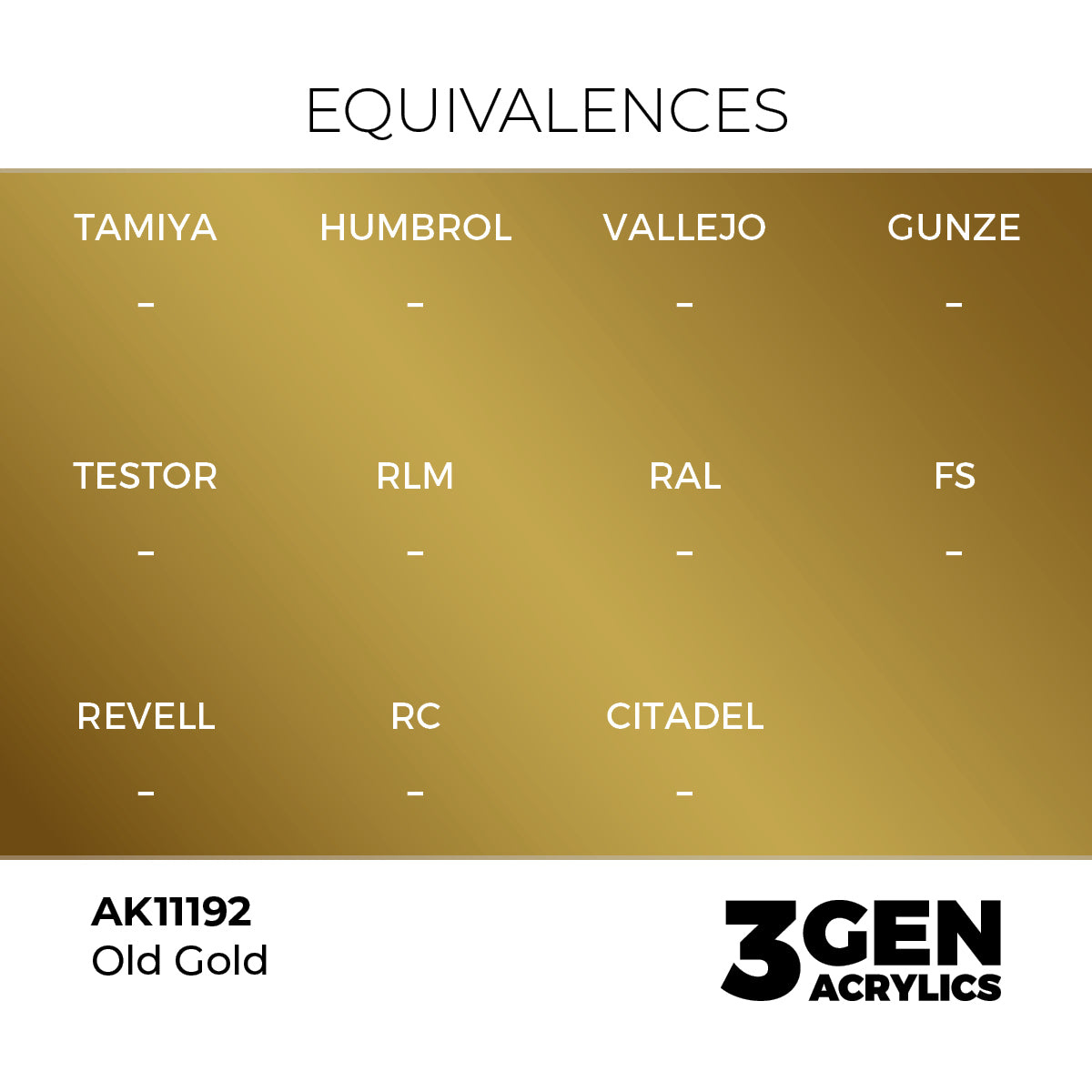 AK Interactive 3GEN Old Gold 17ml