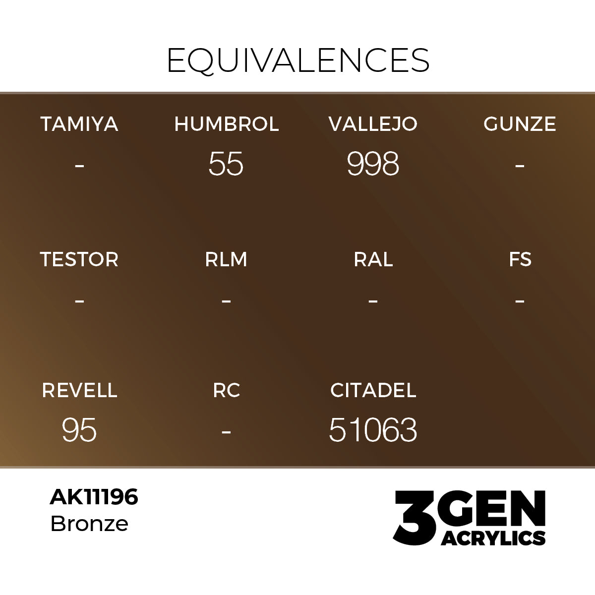 AK Interactive 3GEN Bronze 17ml