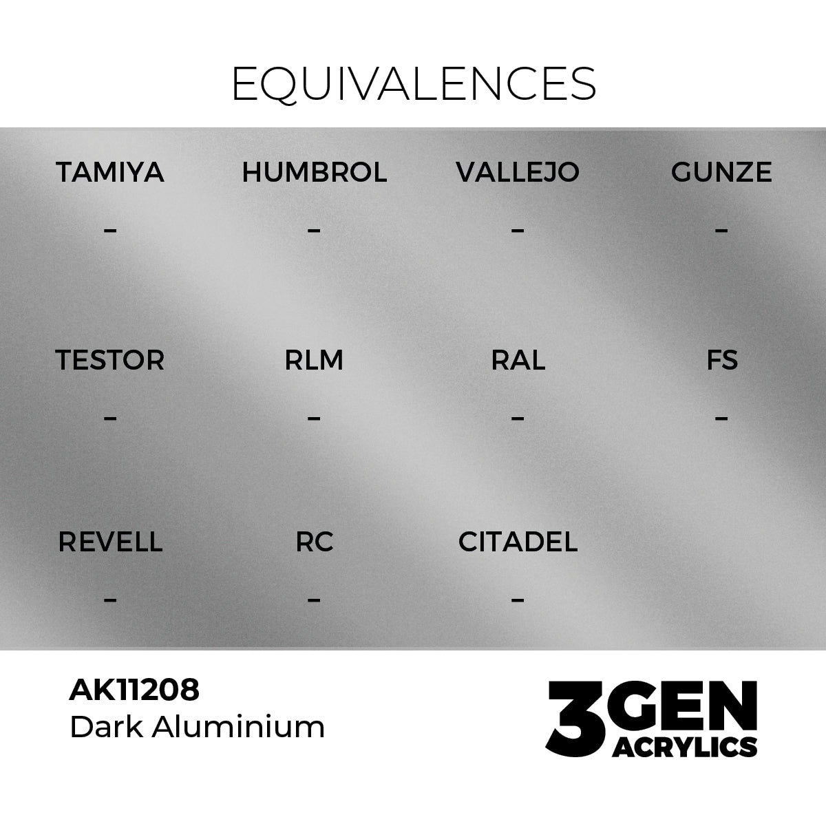 AK Interactive 3GEN Dark Aluminium 17ml