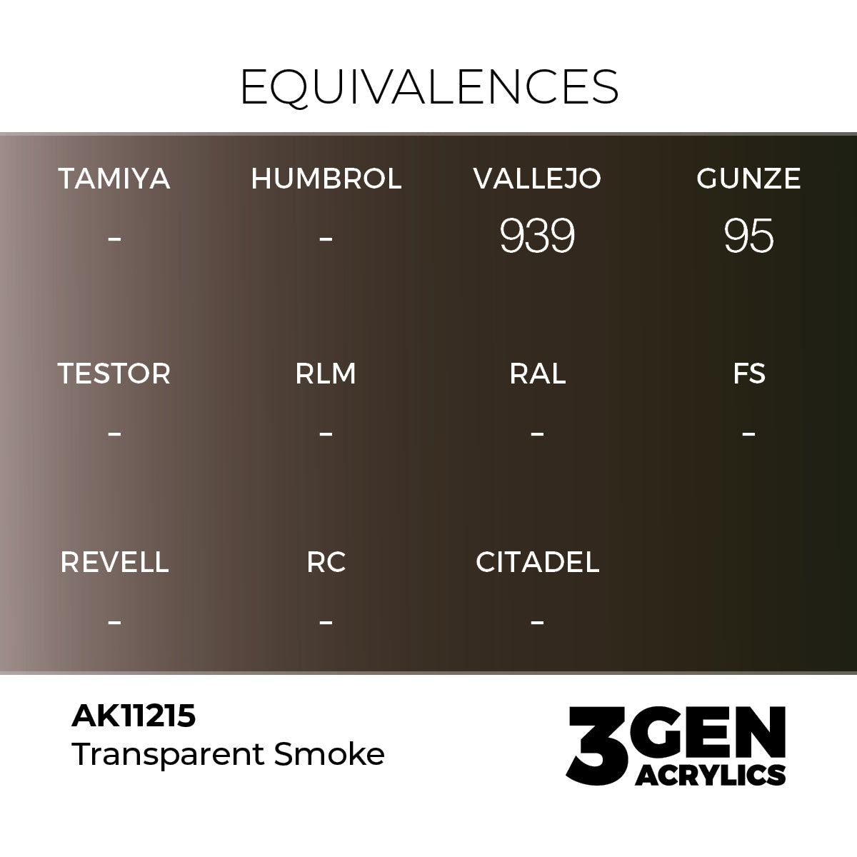 AK Interactive 3GEN Clear Smoke 17ml