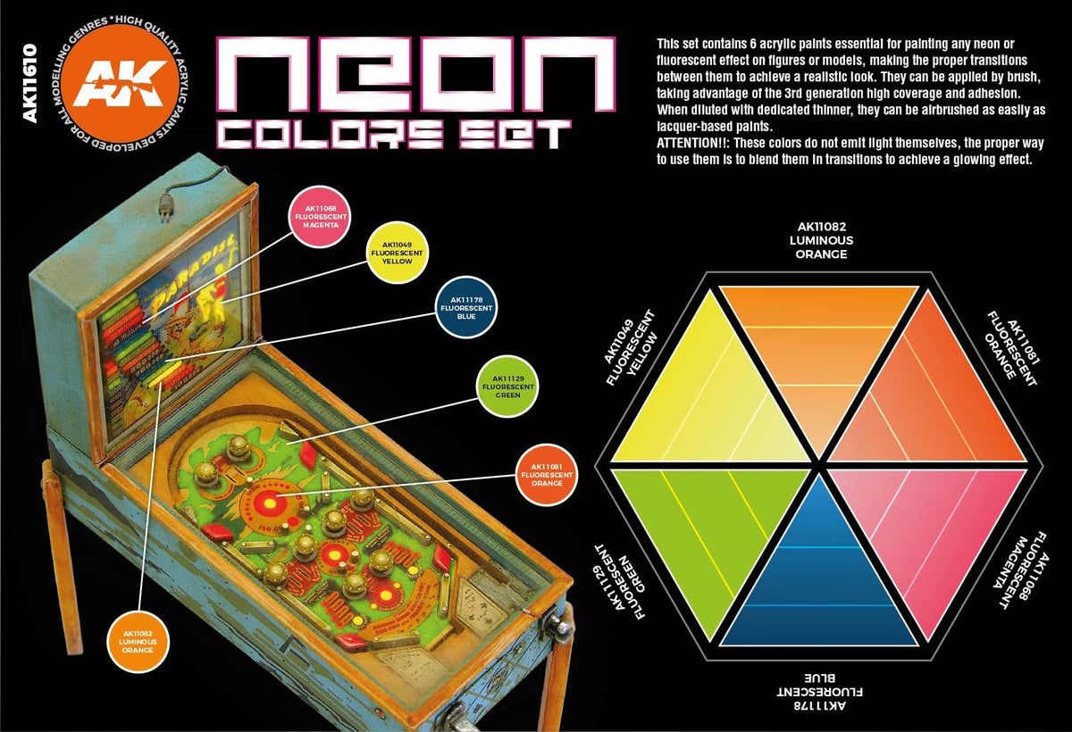 AK Interactive 3GEN Neon Colors Set