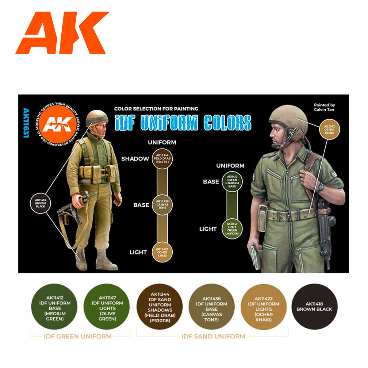 AK Interactive Idf Uniform Colors 3G