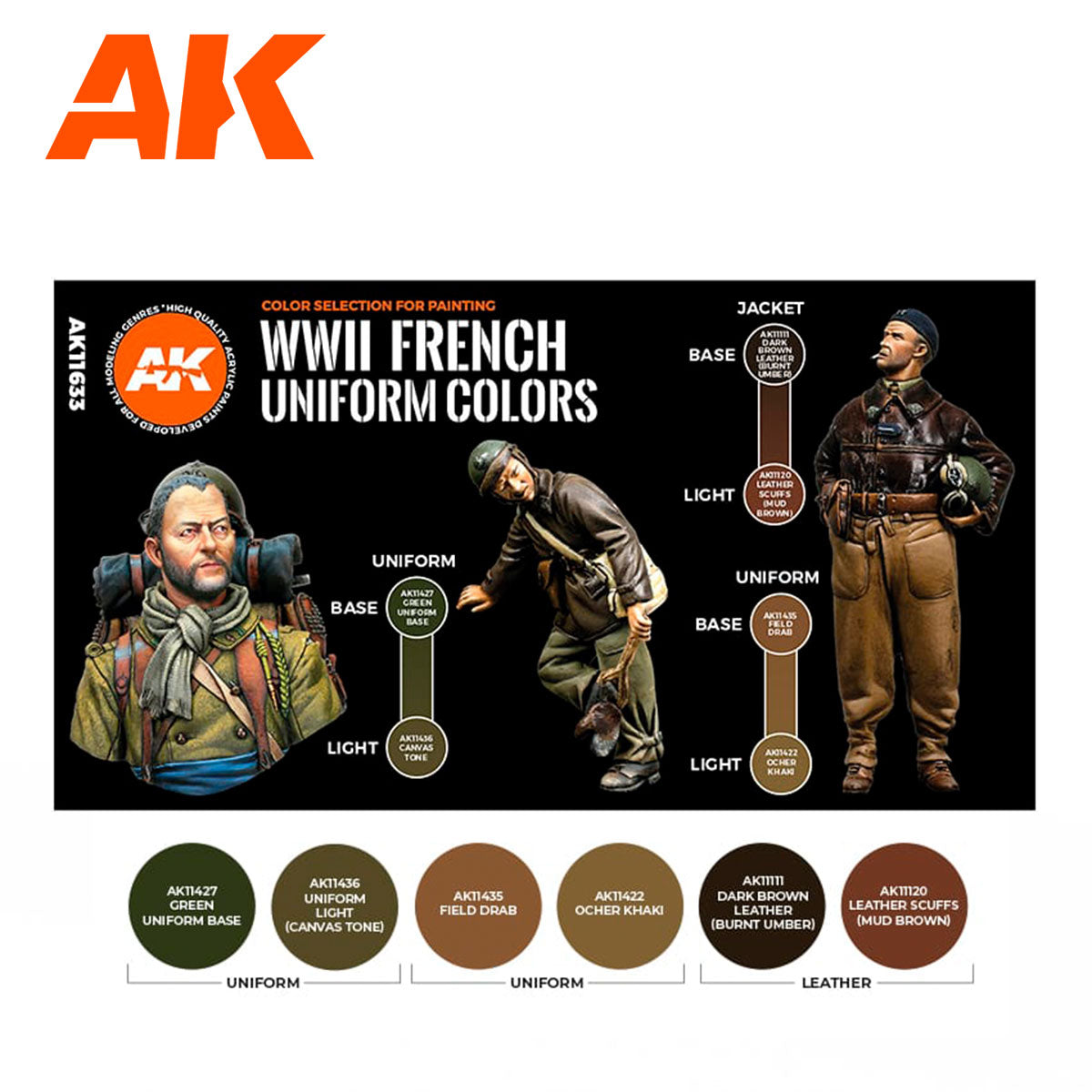AK Interactive French Uniform Colors 3G