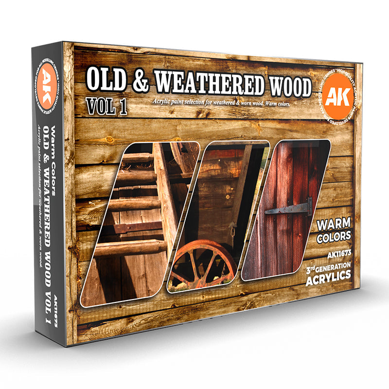 AK Interactive 3GEN Old & Weathered Wood Vol1