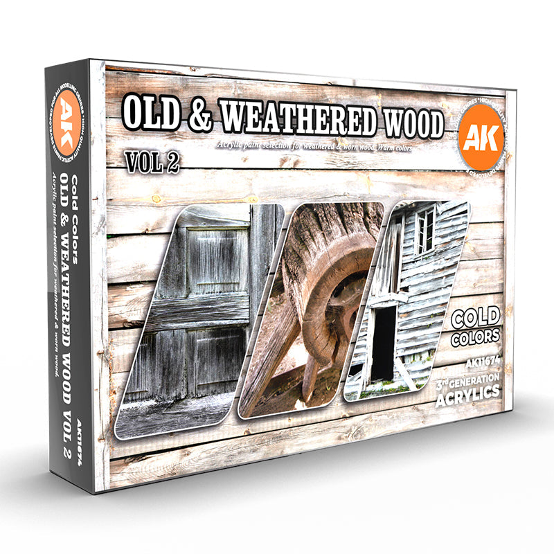 AK Interactive 3GEN Old & Weathered Wood Vol2