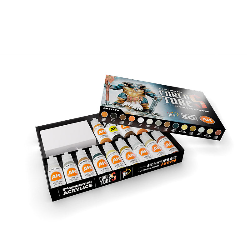 AK Interactive 3GEN SIGNATURE SETS SIGNATURE SET CARLOS TOBES - 14 COLORS + FIGURE