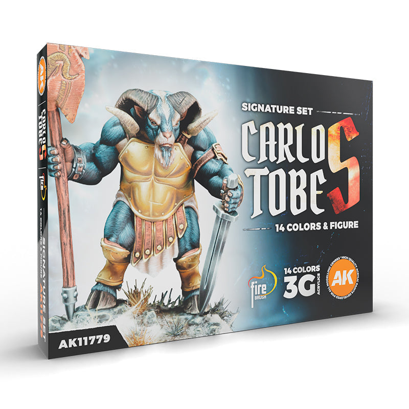 AK Interactive 3GEN SIGNATURE SETS SIGNATURE SET CARLOS TOBES - 14 COLORS + FIGURE
