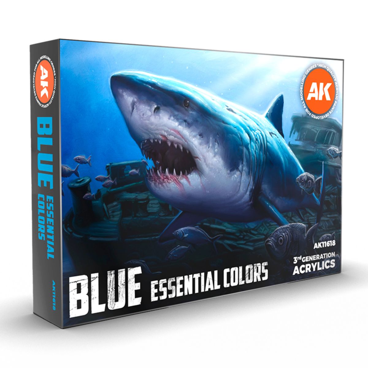AK Interactive 3GEN Blue Essential Colors 3Gen Set