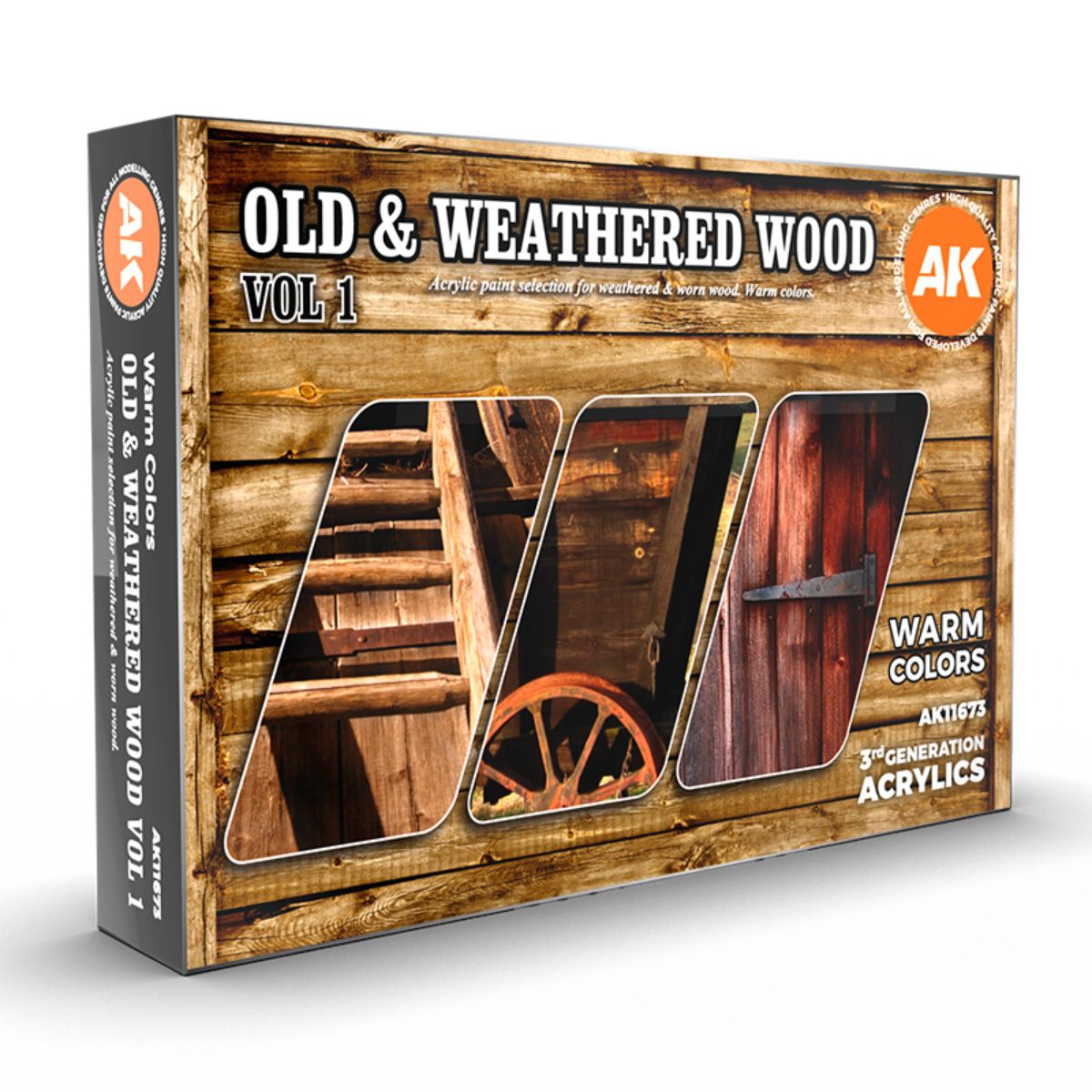 AK Interactive 3GEN Old & Weathered Wood Vol1