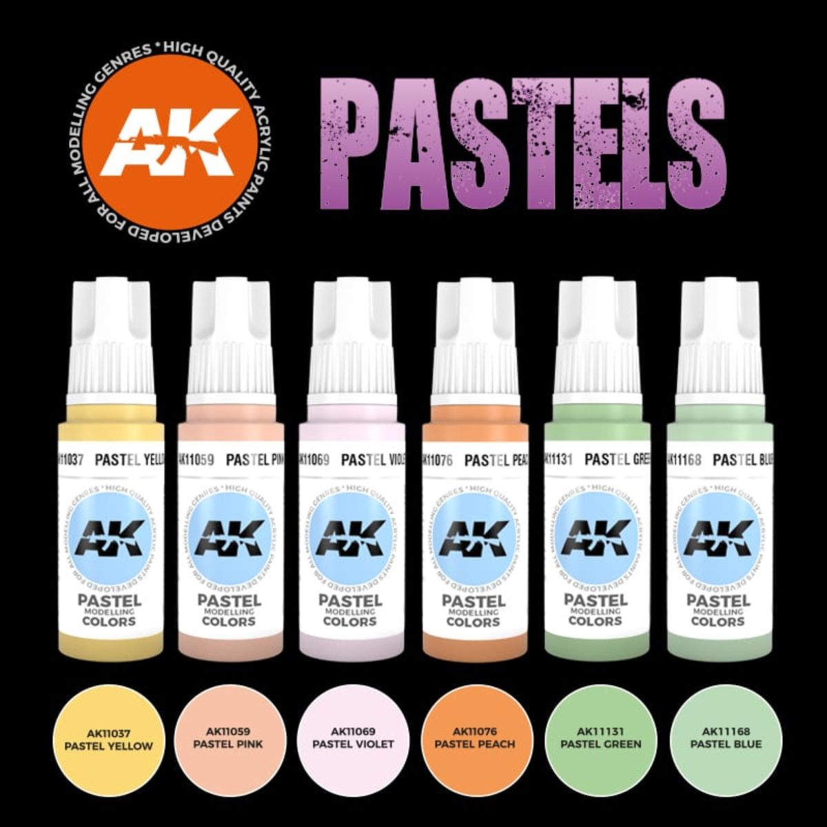 AK Interactive 3GEN Pastels Colors Set