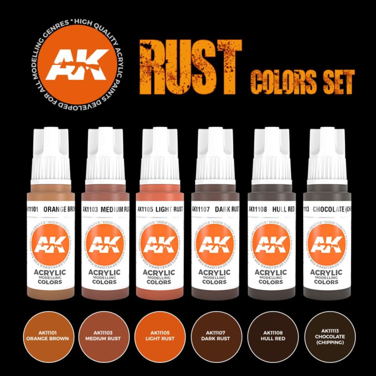 AK Interactive 3GEN Rust Set