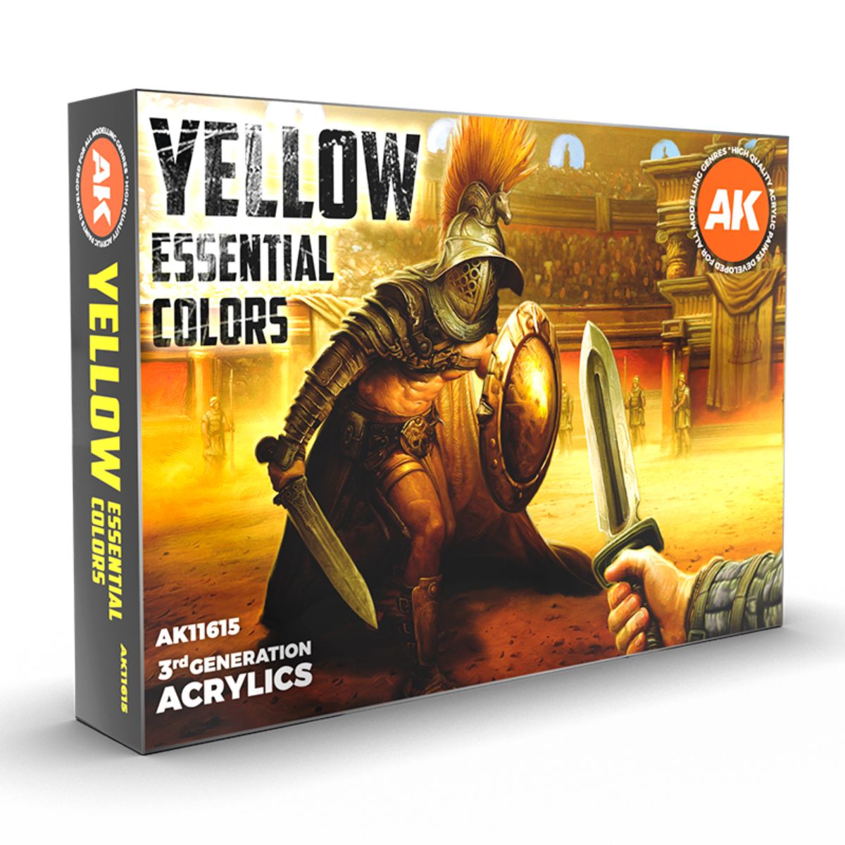 AK Interactive 3GEN Yellow Essential Colors 3Gen Set
