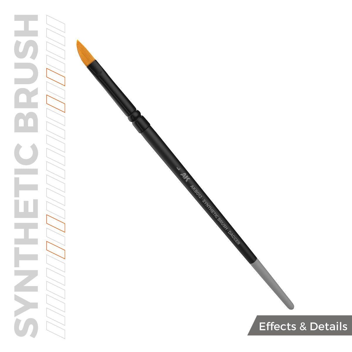 AK Interactive AK SYNTHETIC BRUSH - DAGGER L