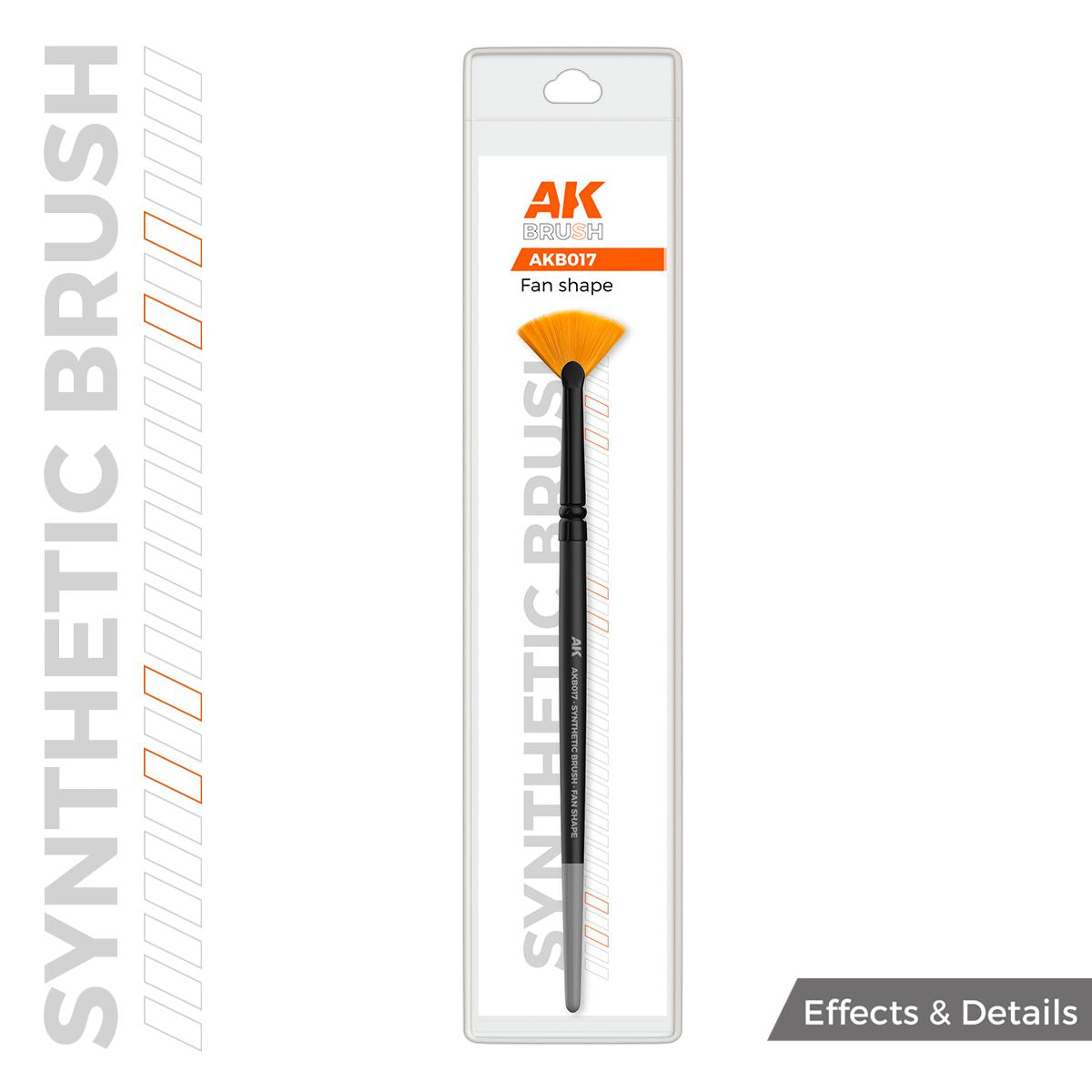 AK Interactive AK SYNTHETIC BRUSH - FAN SHAPE
