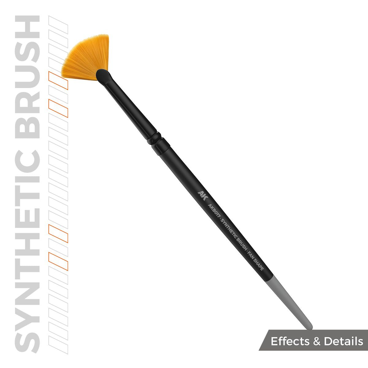 AK Interactive AK SYNTHETIC BRUSH - FAN SHAPE