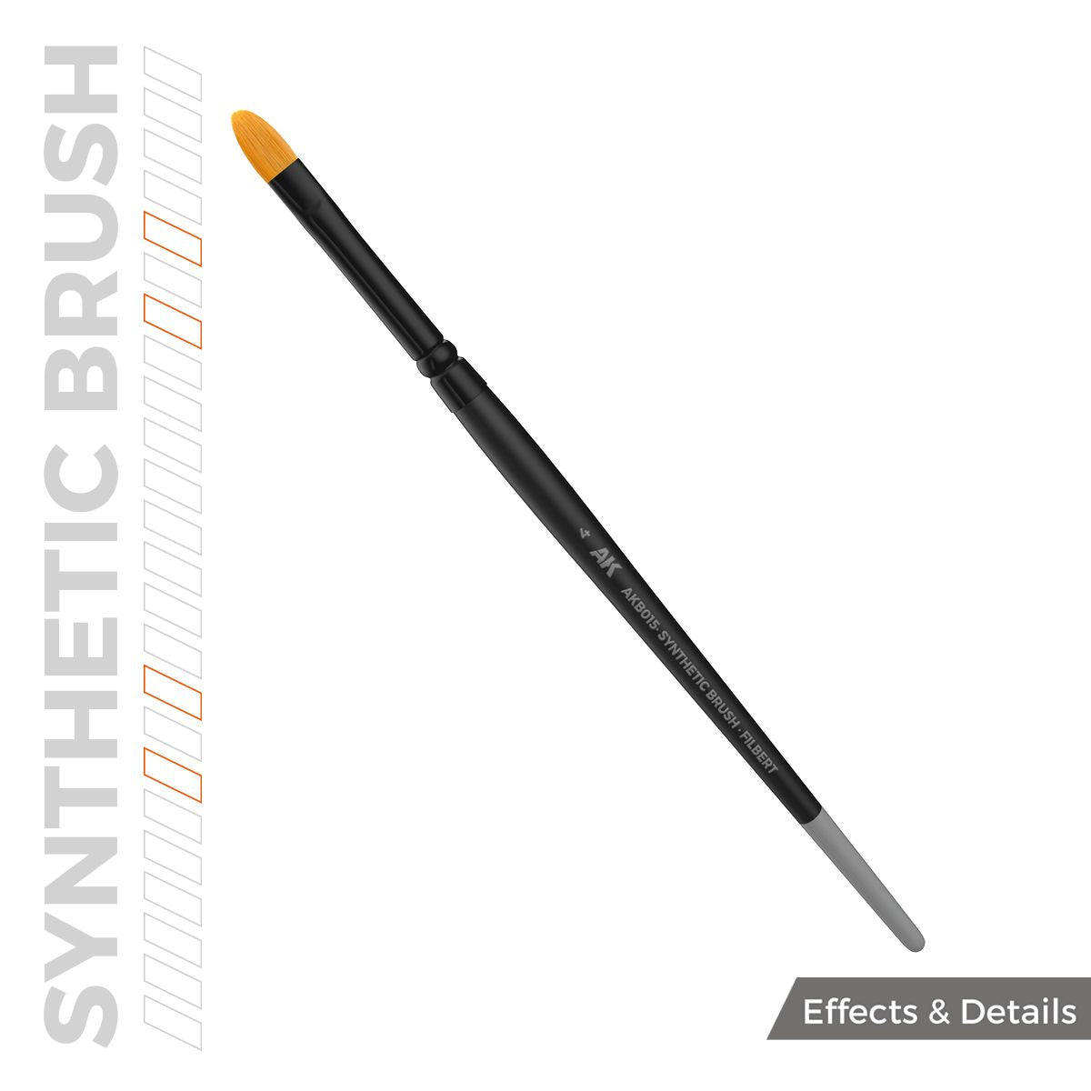 AK Interactive AK SYNTHETIC BRUSH - FILBERT 4