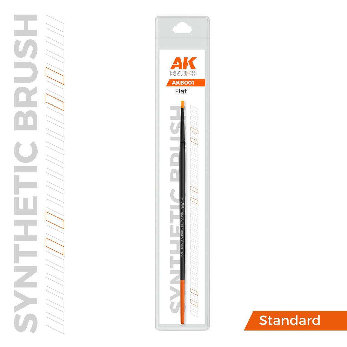 AK Interactive AK SYNTHETIC BRUSH - FLAT 1