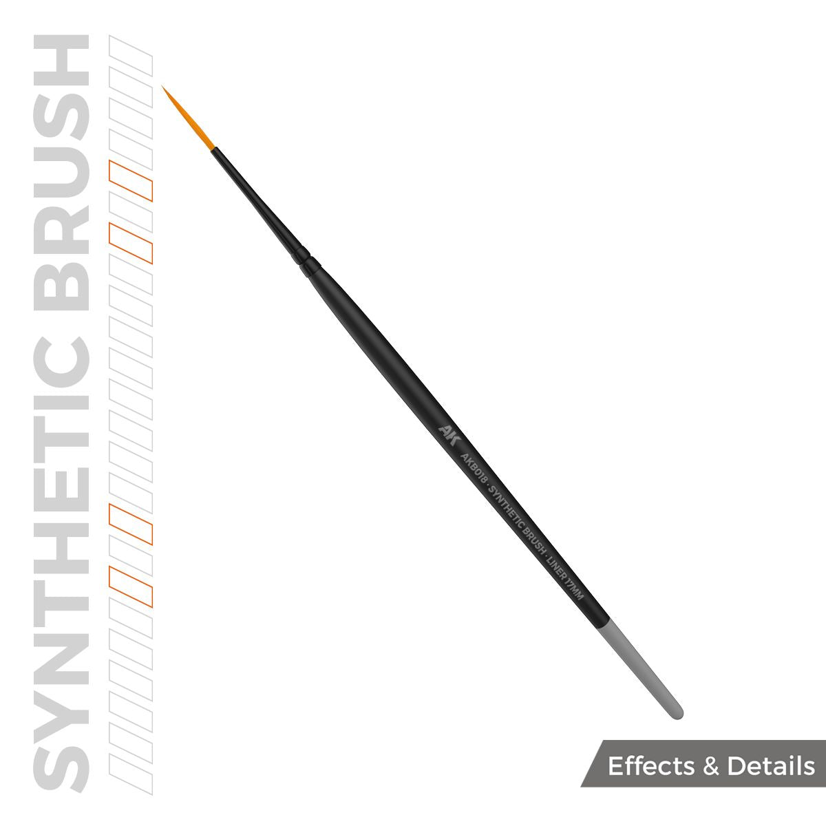 AK Interactive AK SYNTHETIC BRUSH - LINER 17mm