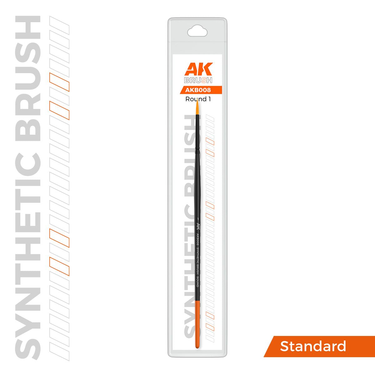 AK Interactive AK SYNTHETIC BRUSH - ROUND 1