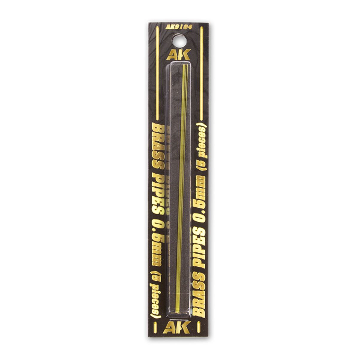 AK Interactive Dioramas BRASS PIPES 0,5mm, 5 units