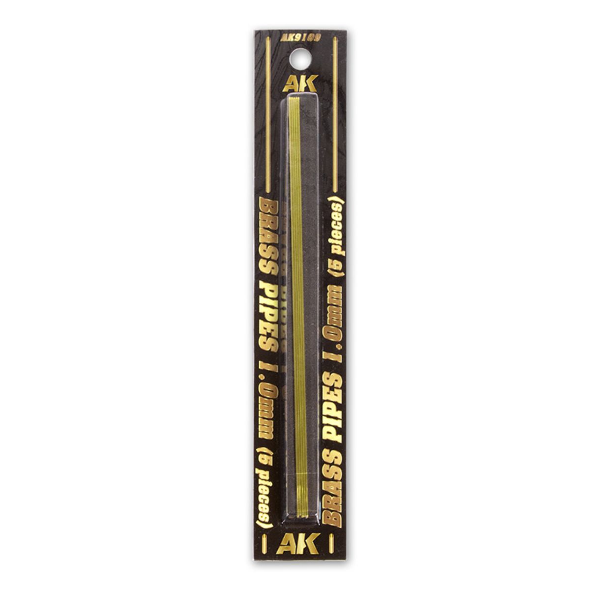 AK Interactive Dioramas BRASS PIPES 1,0mm, 5 units