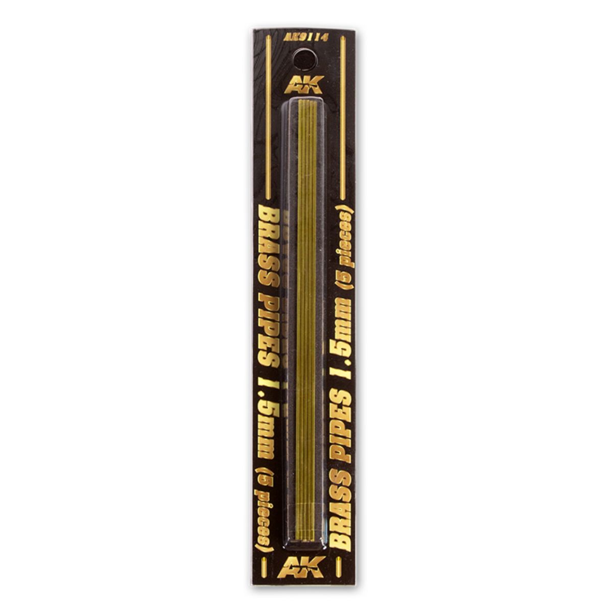 AK Interactive Dioramas BRASS PIPES 1,5mm, 5 units