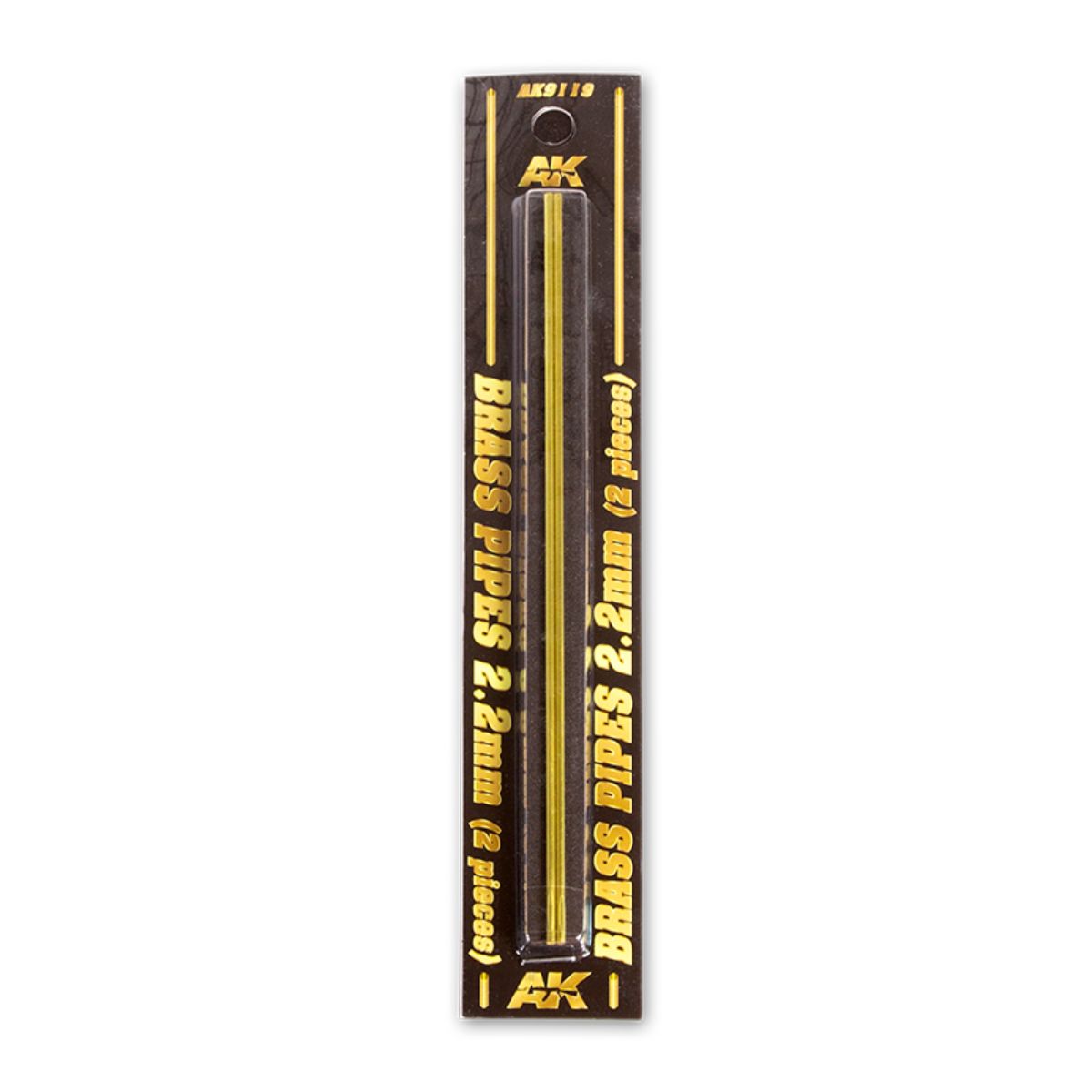 AK Interactive Dioramas BRASS PIPES 2,2mm, 2 units