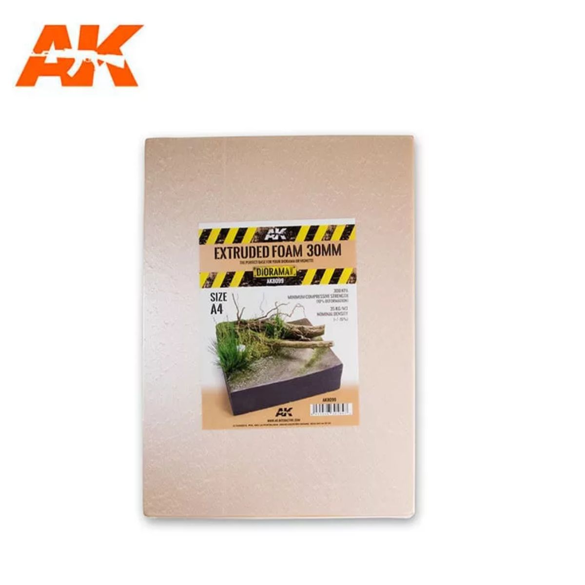 AK Interactive Dioramas EXTRUDED FOAM 30 MM A4 SIZE
