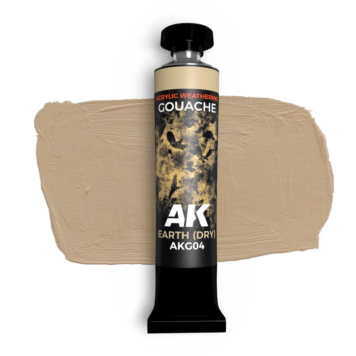 AK Interactive Gouache Paints EARTH (DRY) - AK GOUACHE 20 ml.