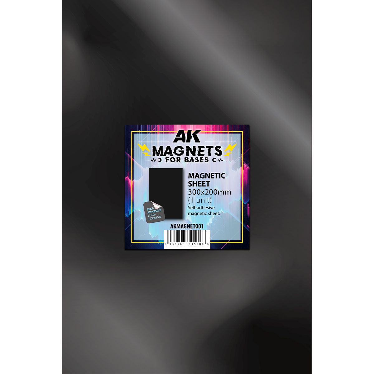 AK Interactive Magnets for Bases MAGNETIC SHEET 300x200 - 1 unid
