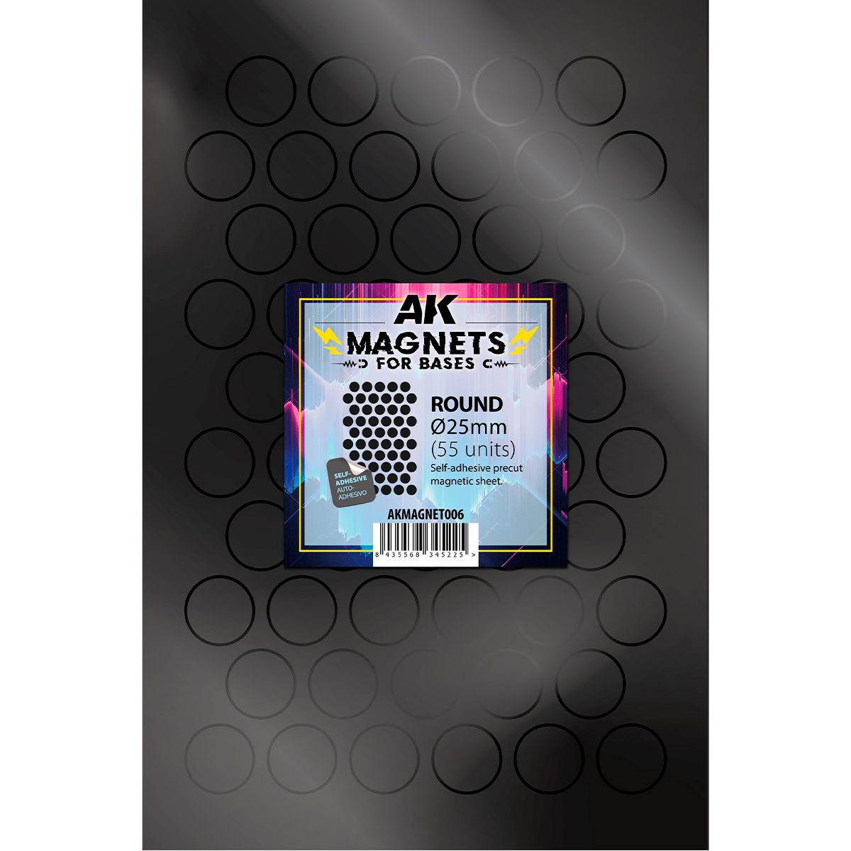 AK Interactive Magnets for Bases ROUND/REDONDO 25 Ø - 55 unid