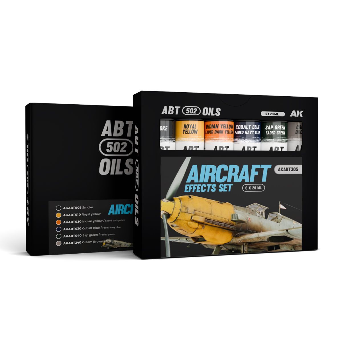 AK Interactive Oil Paints AIRCRAFT EFFECTS SET - ABT 502 OILS