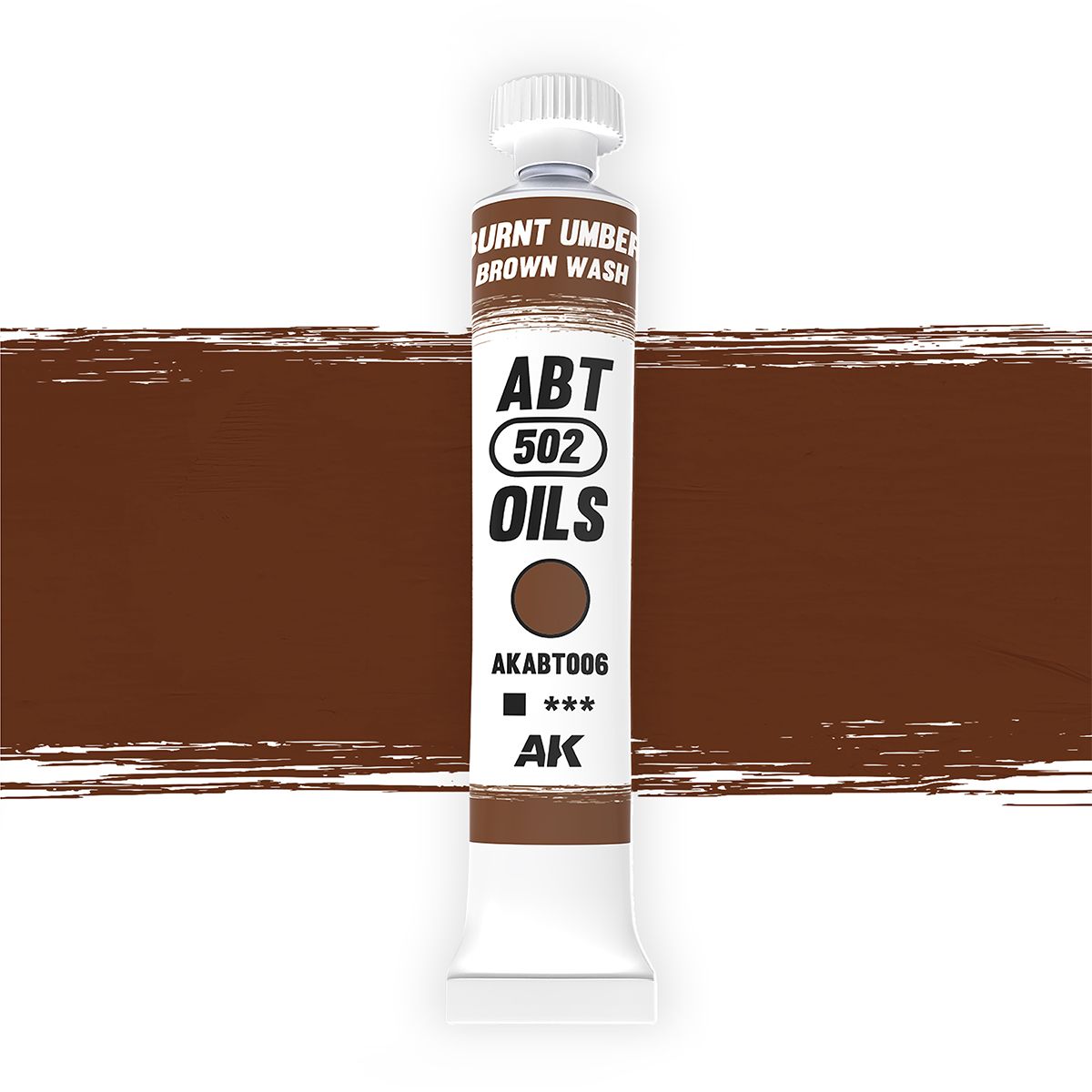AK Interactive Oil Paints Burnt Umber / Brown wash