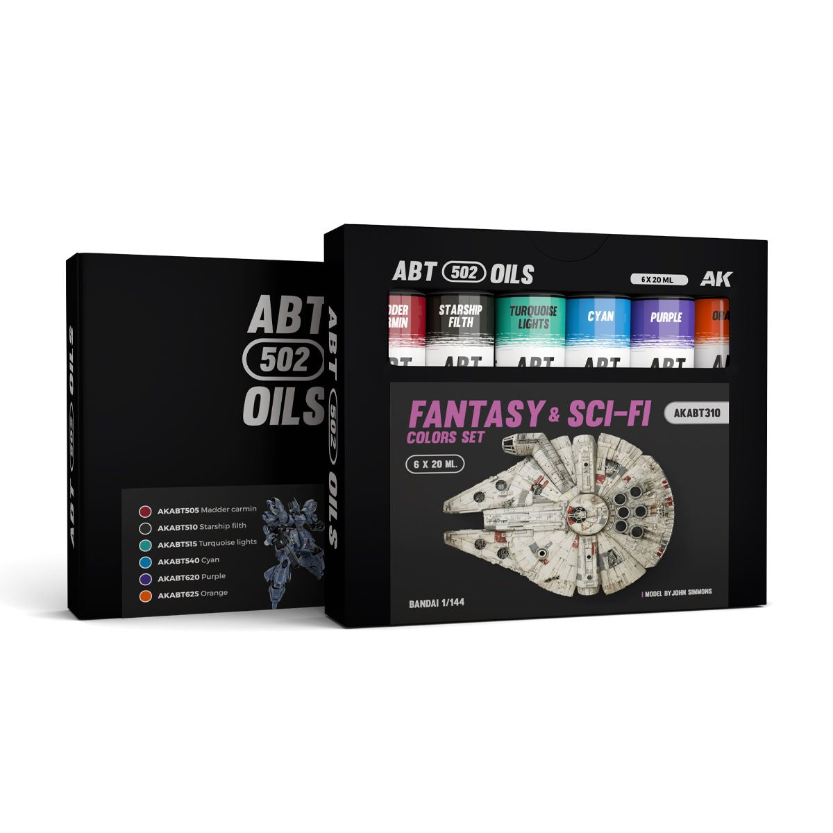 AK Interactive Oil Paints FANTASY & SCI-FI COLORS SET - ABT 502 OILS