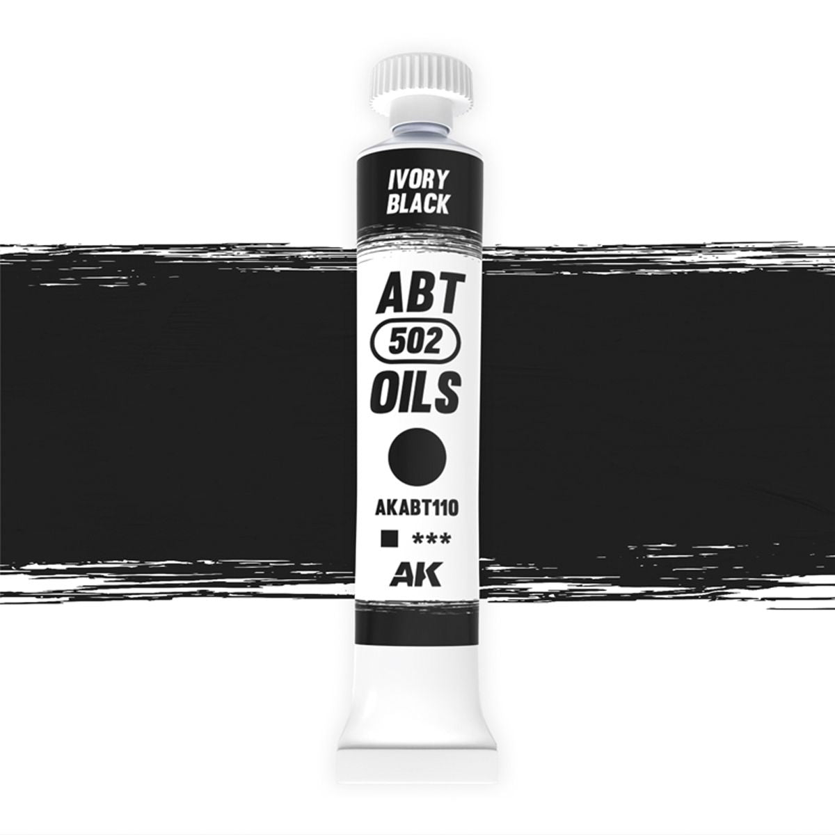 AK Interactive Oil Paints Ivory black