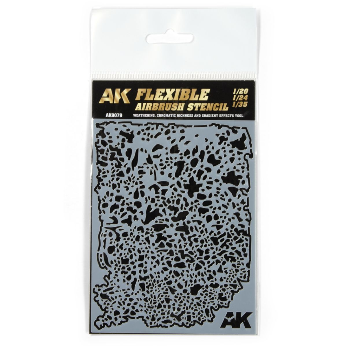 AK Interactive PLANTILLA DE AEROGRAFÍA FLEXIBLE 1/20 1/24 1/35