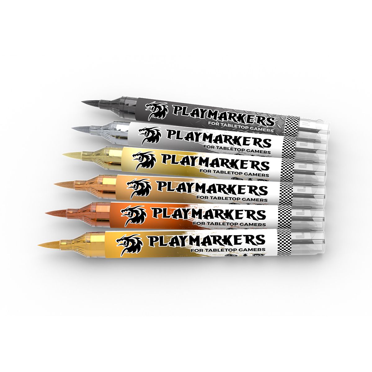 AK Interactive PLAYMARKERS SET - FULL METAL (6 ref.)