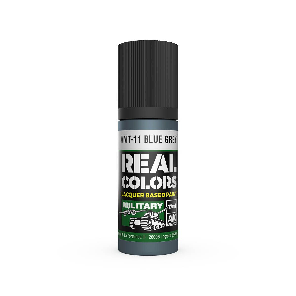 AK Interactive REAL COLORS Amt-11 Blue Grey 17 ml.