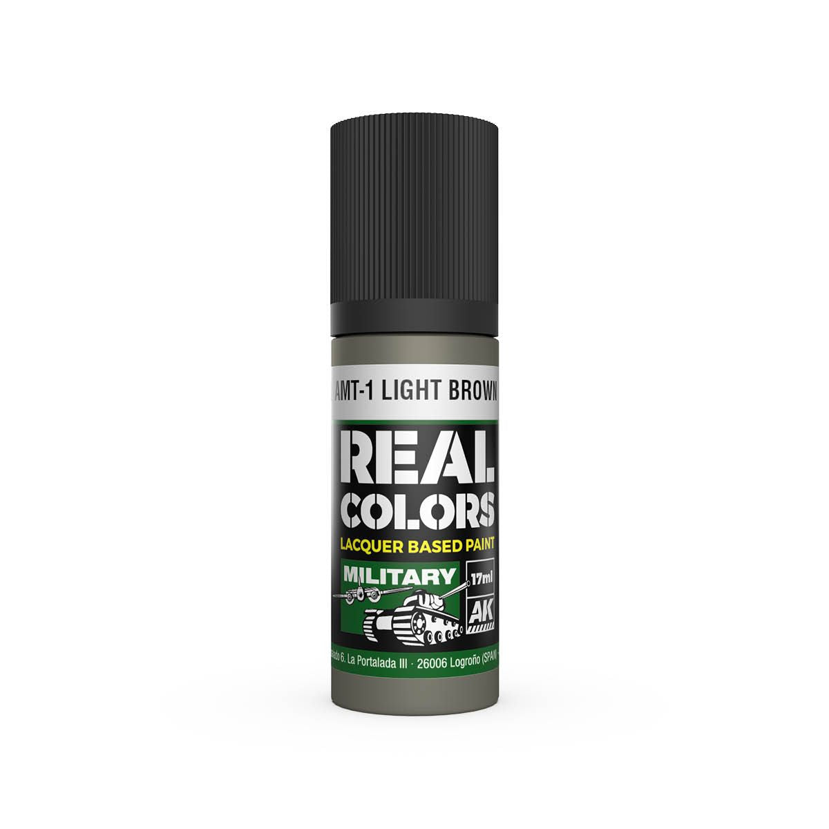 AK Interactive REAL COLORS Amt-1 Light Brown 17 ml.