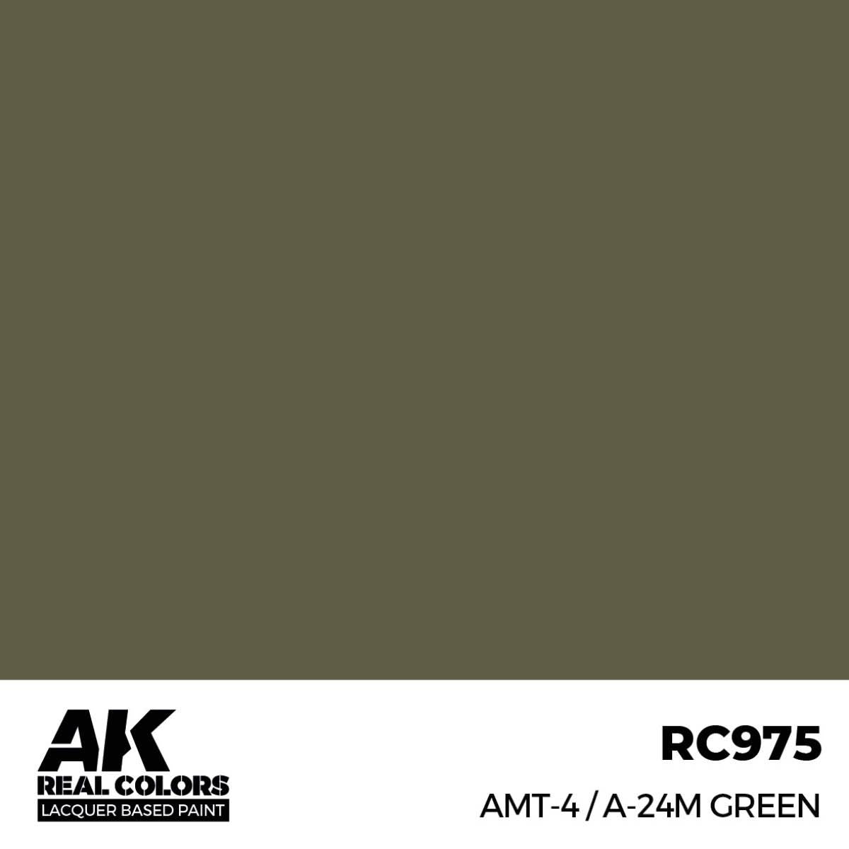 AK Interactive REAL COLORS Amt-4 / A-24M Green 17 ml.