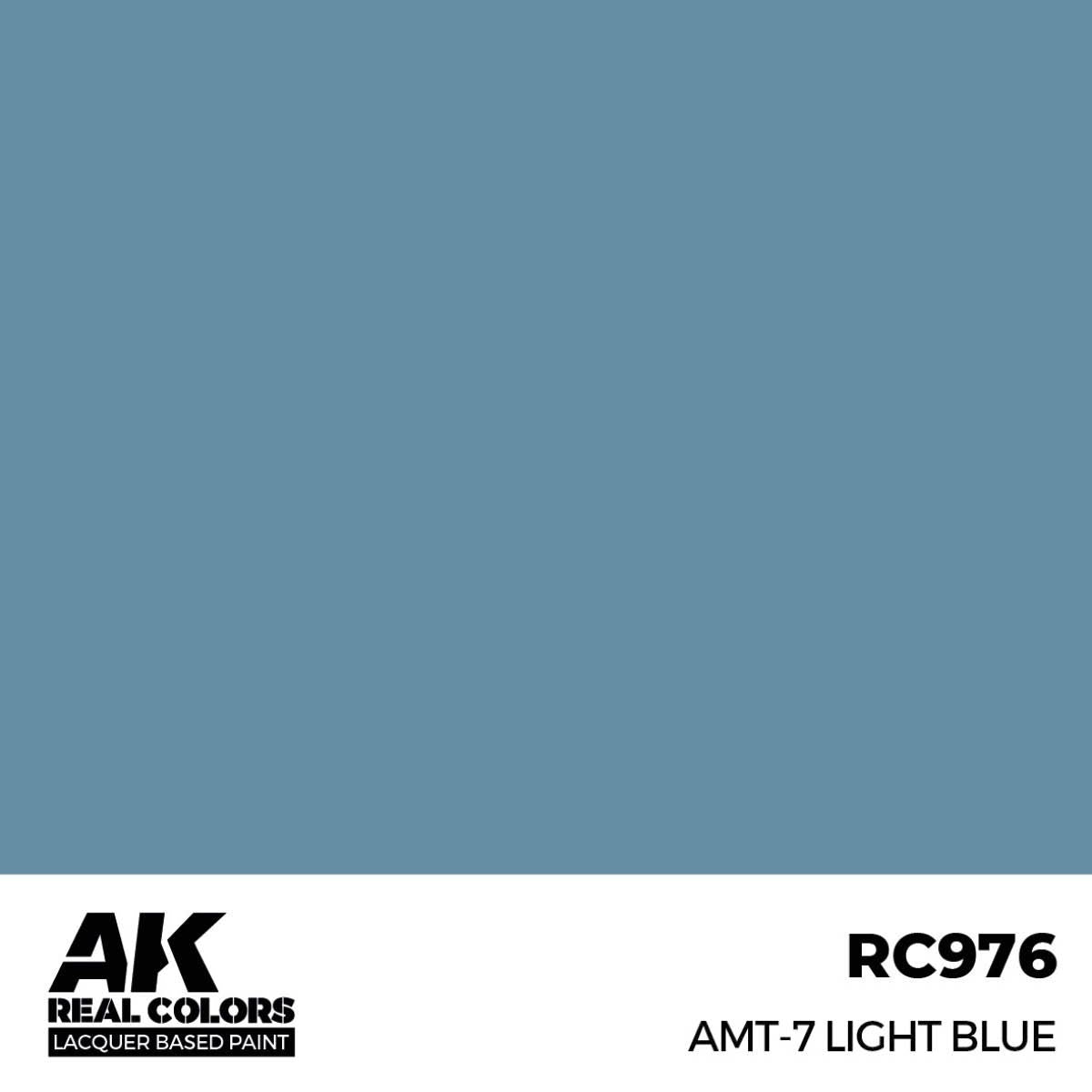AK Interactive REAL COLORS Amt-7 Light Blue 17 ml.