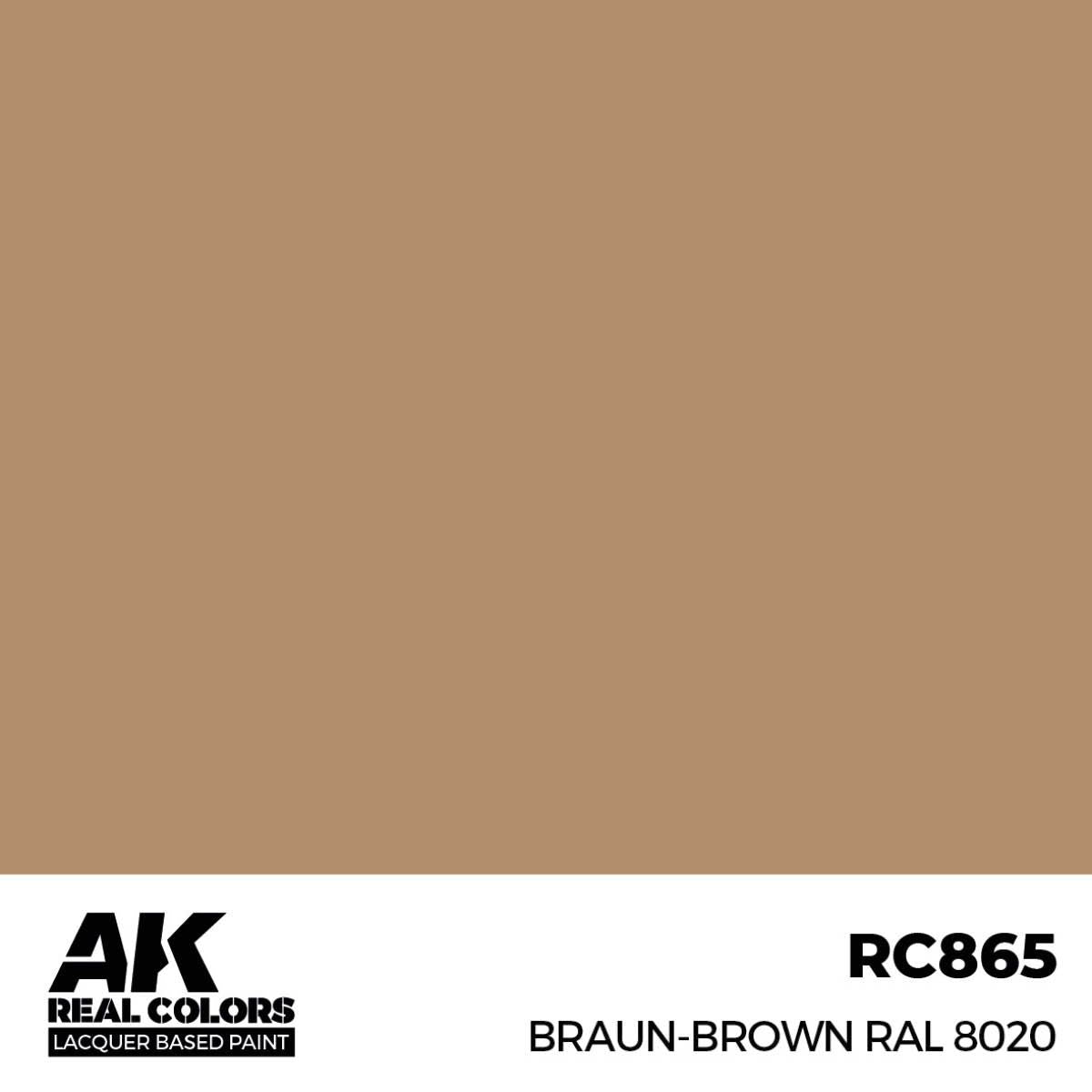 AK Interactive REAL COLORS Braun-Brown Ral 8020 17 ml.