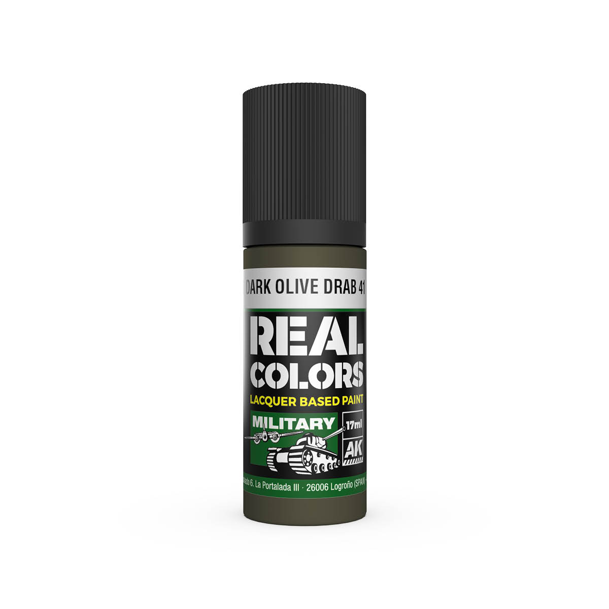 AK Interactive REAL COLORS Dark Olive Drab 41 17 ml.