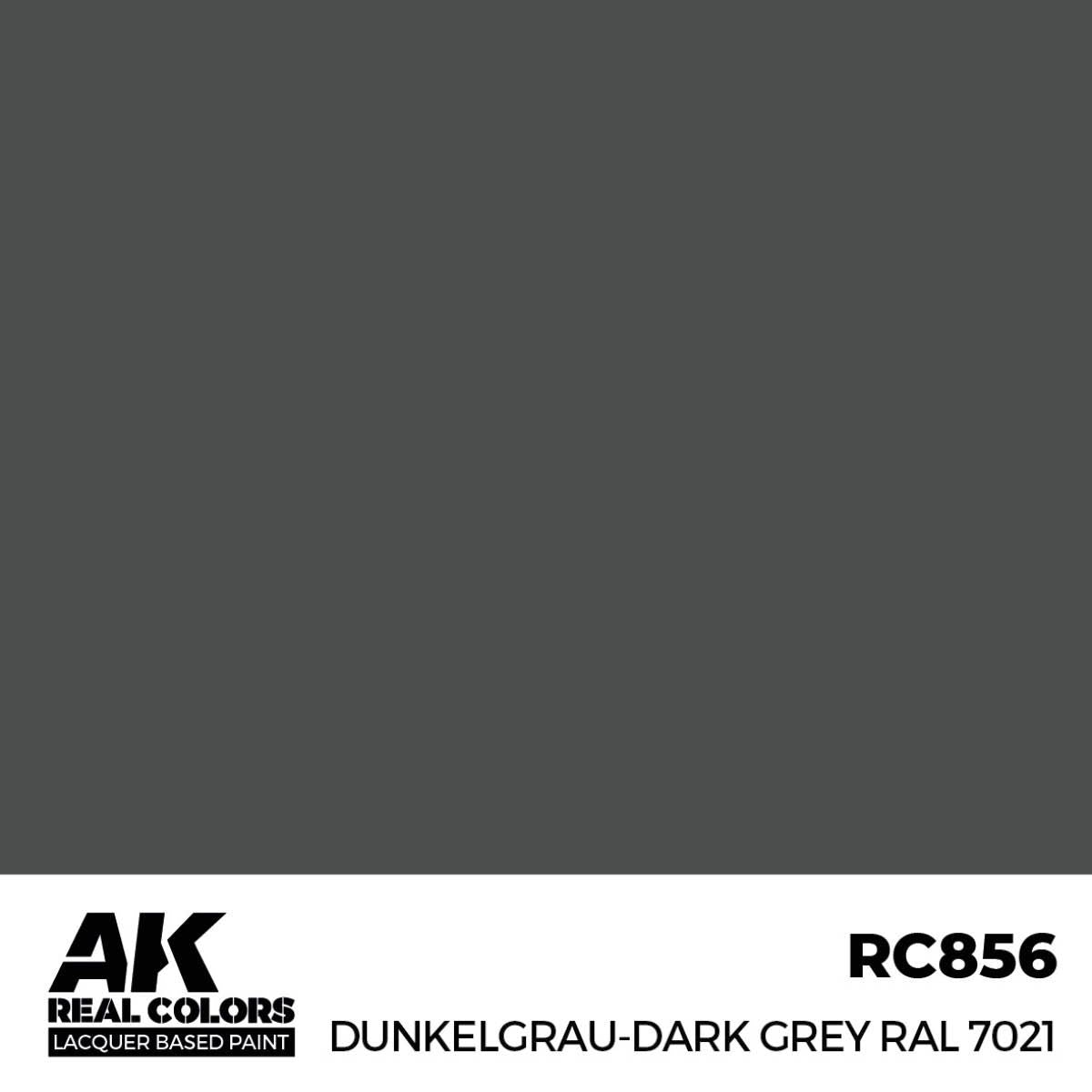 AK Interactive REAL COLORS Dunkelgrau-Dark Grey Ral 7021 17 ml.